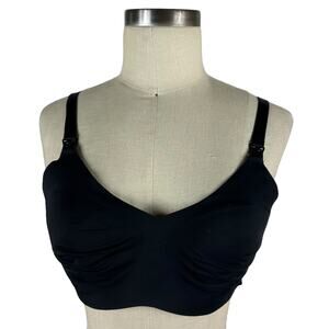 KNIX Women's Black Leakproof Blissfit Nursing Bra Size 3